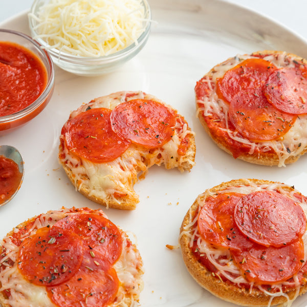 Mini Pepperoni Pizzas - Bedrock Bakers