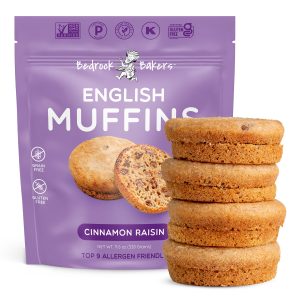 Cinnamon Raisin Allergen Friendly English Muffins 4/Pack